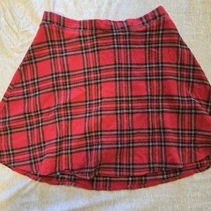 Garage plaid skirt